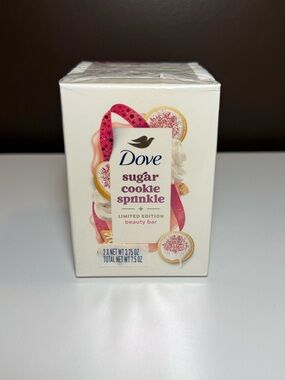 NEW Dove Sugar Cookie Sprinkle Beauty Bar 2-Pack Holiday Limited Edition Soap